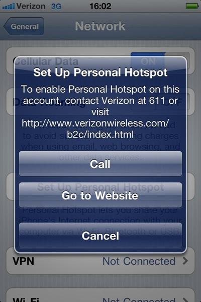 verizon iphone hotspot free jailbreak